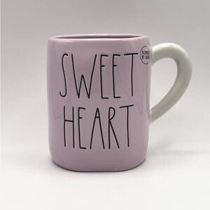 Rae Dunn Sweet Heart Pink and White Mug